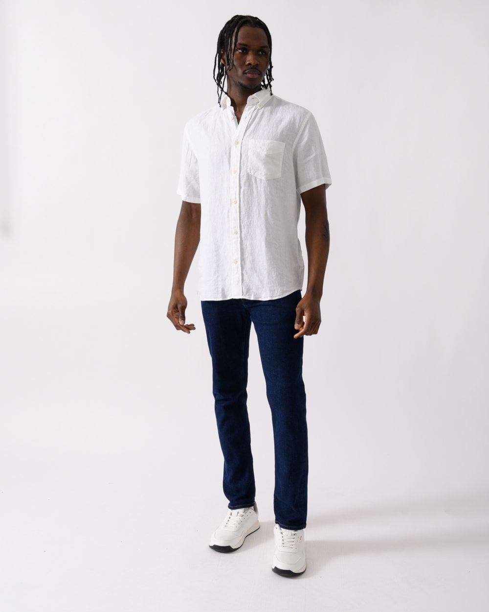 GANT GANT Mens Regular Linen Short Sleeve Shirt