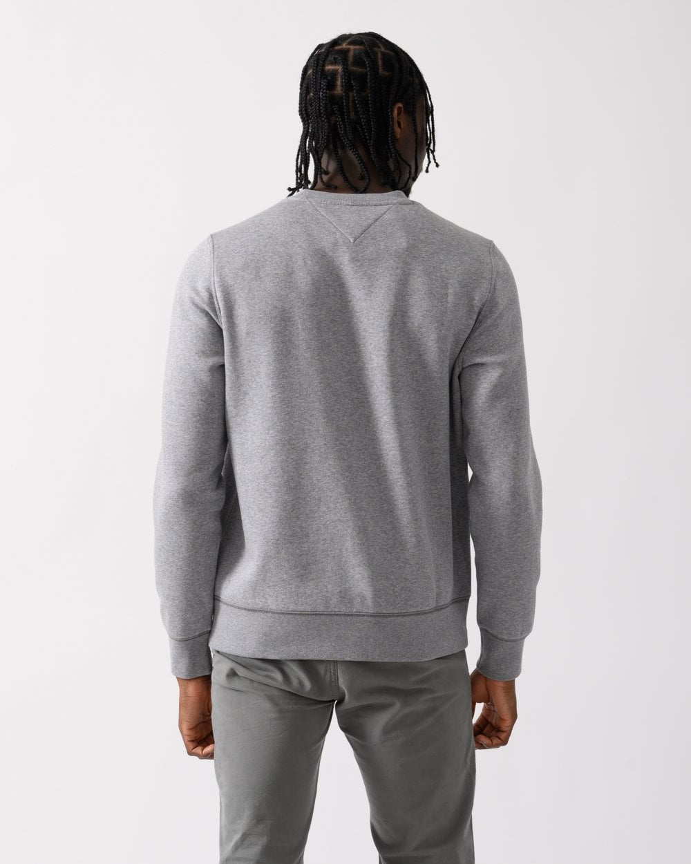 Tommy Hilfiger Tommy Logo Mens Sweatshirt - Medium Grey Heather