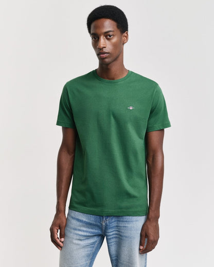 GANT Mens Seasonal Essential Embroidered Archive Shield T-Shirt