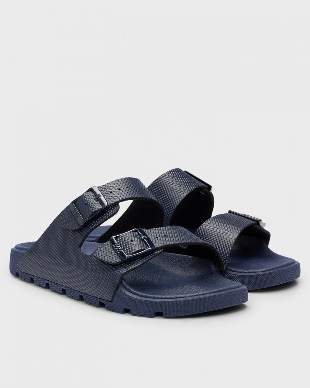 BOSS Orange Surfley Mens Twin-Strap Sandals - Dark Blue 405