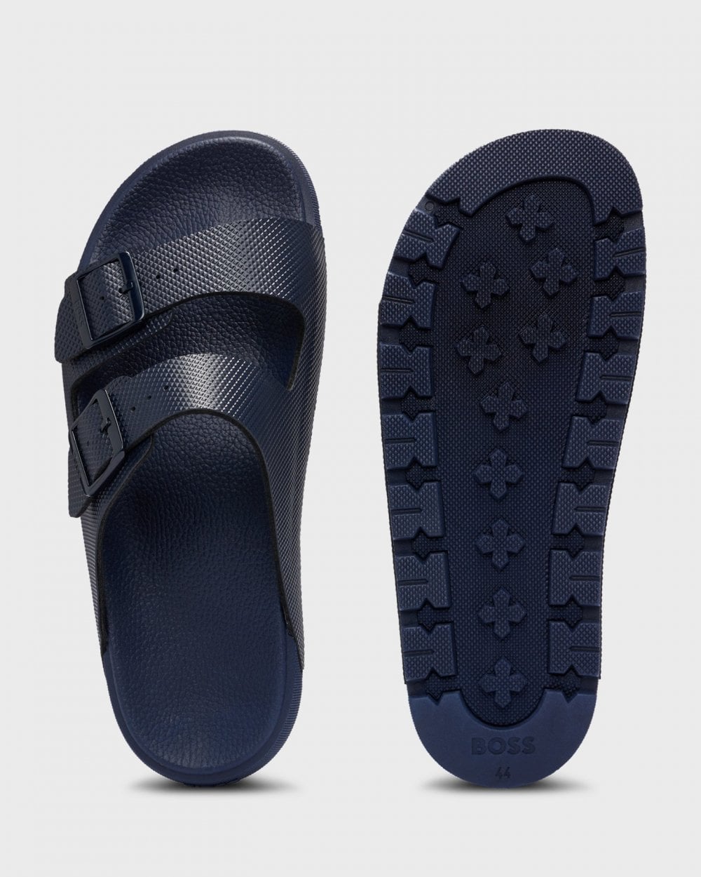 BOSS Orange Surfley Mens Twin-Strap Sandals - Dark Blue 405