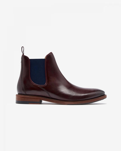 Oliver Sweeney Andante Leather Mens Chelsea Boots - Burgundy