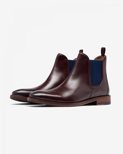 Oliver Sweeney Andante Leather Mens Chelsea Boots - Burgundy