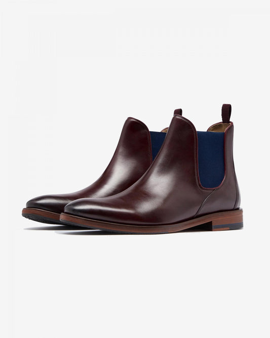 Oliver Sweeney Andante Leather Mens Chelsea Boots - Burgundy