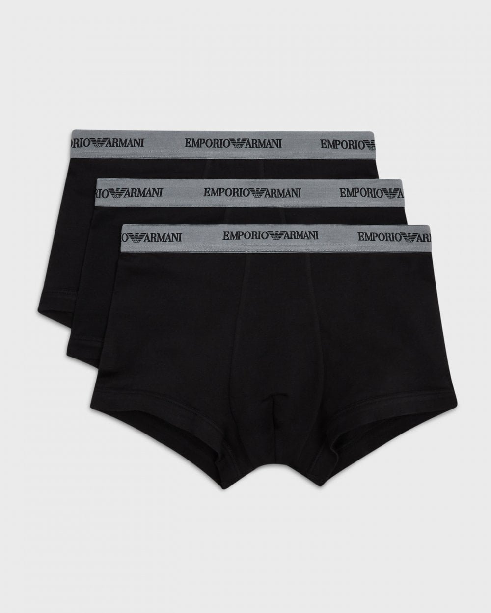 Emporio Armani Emporio Armani 3-Pack Mens Contrast Waistband Stretch Boxer Briefs