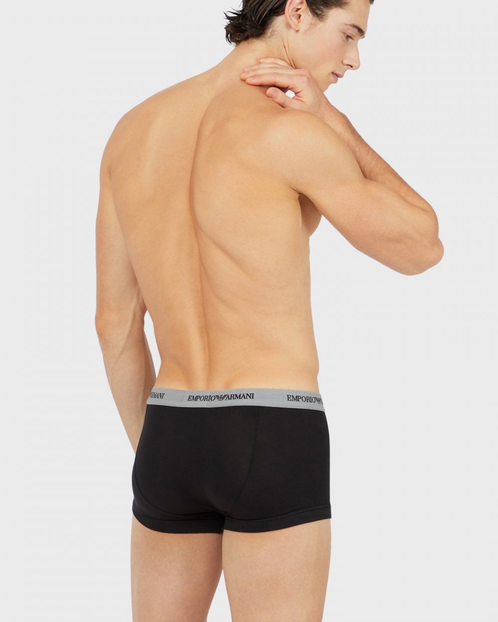Emporio Armani Emporio Armani 3-Pack Mens Contrast Waistband Stretch Boxer Briefs