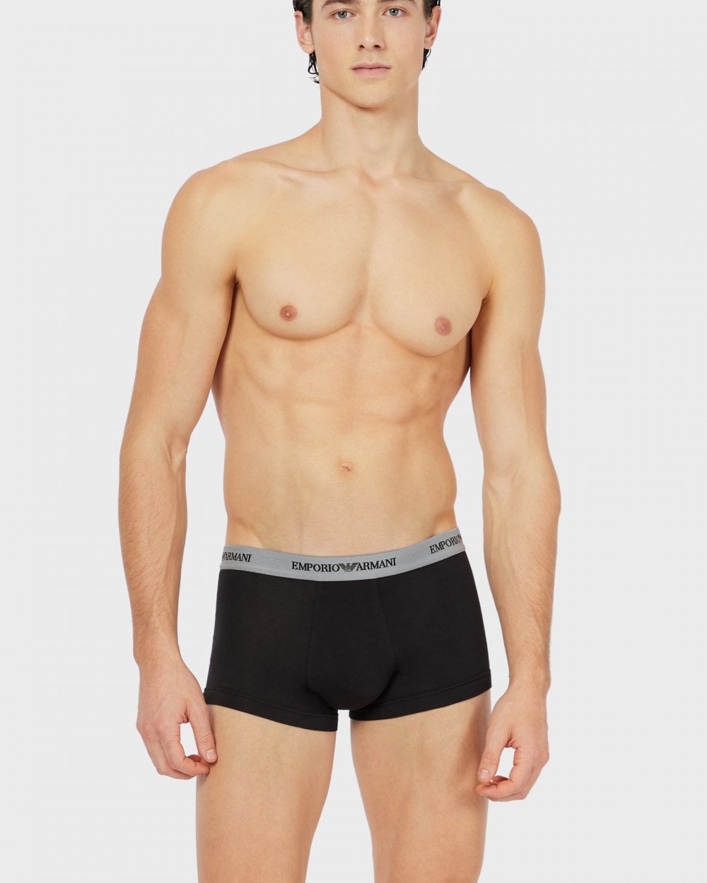 Emporio Armani Emporio Armani 3-Pack Mens Contrast Waistband Stretch Boxer Briefs