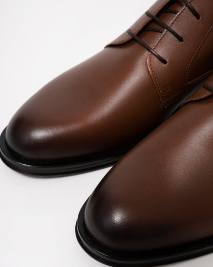 Tommy Hilfiger Core RWB Hilfiger Mens Leather Boots - Winter Cognac