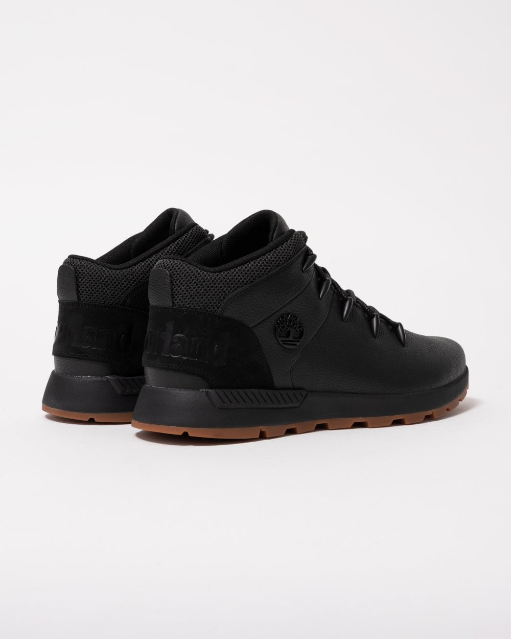 Timberland Sprint Trekker Mid Leather Mens Boots - Jet Black