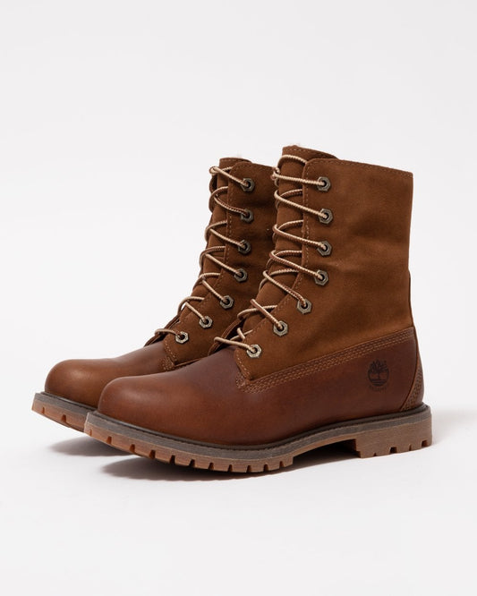 Timberland TBL Authentics Mid Womens Warm Lined Waterproof Boots - Dark Brown - CHO - Designer Womens Boots