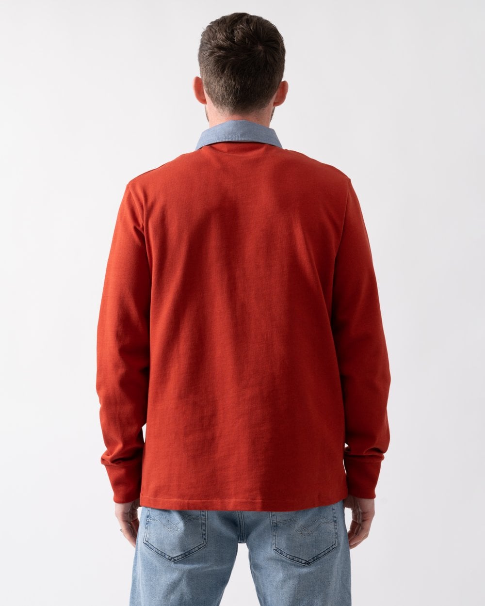 GANT Mens Regular Fit Chambray Heavy Rugger - 612 Iron Red