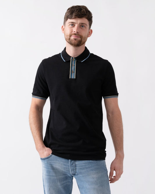 Paul Smith PS Paul Smith Mens Regular Fit Stripe Placket Polo Shirt