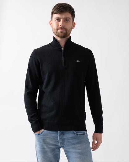 GANT Mens Classic Cotton Half zip Jumper