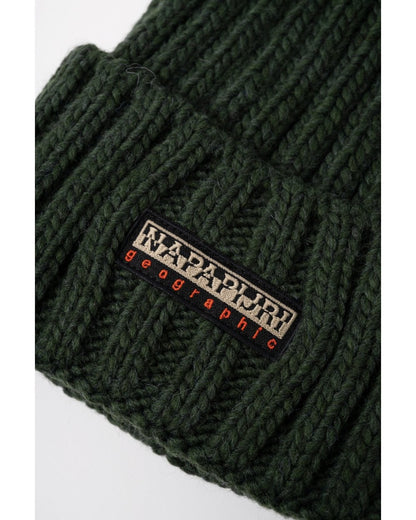 Napapijri Fea 2 Bobble Hat - Green Urban G1S