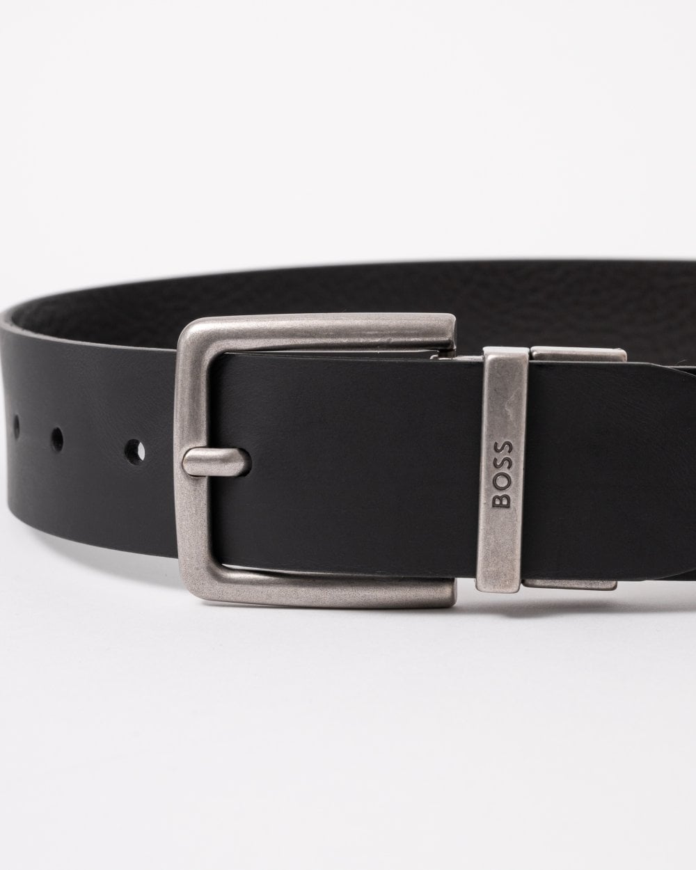 BOSS Orange Omar-G Mens Reversible Italian Leather Belt with Branded Keeper