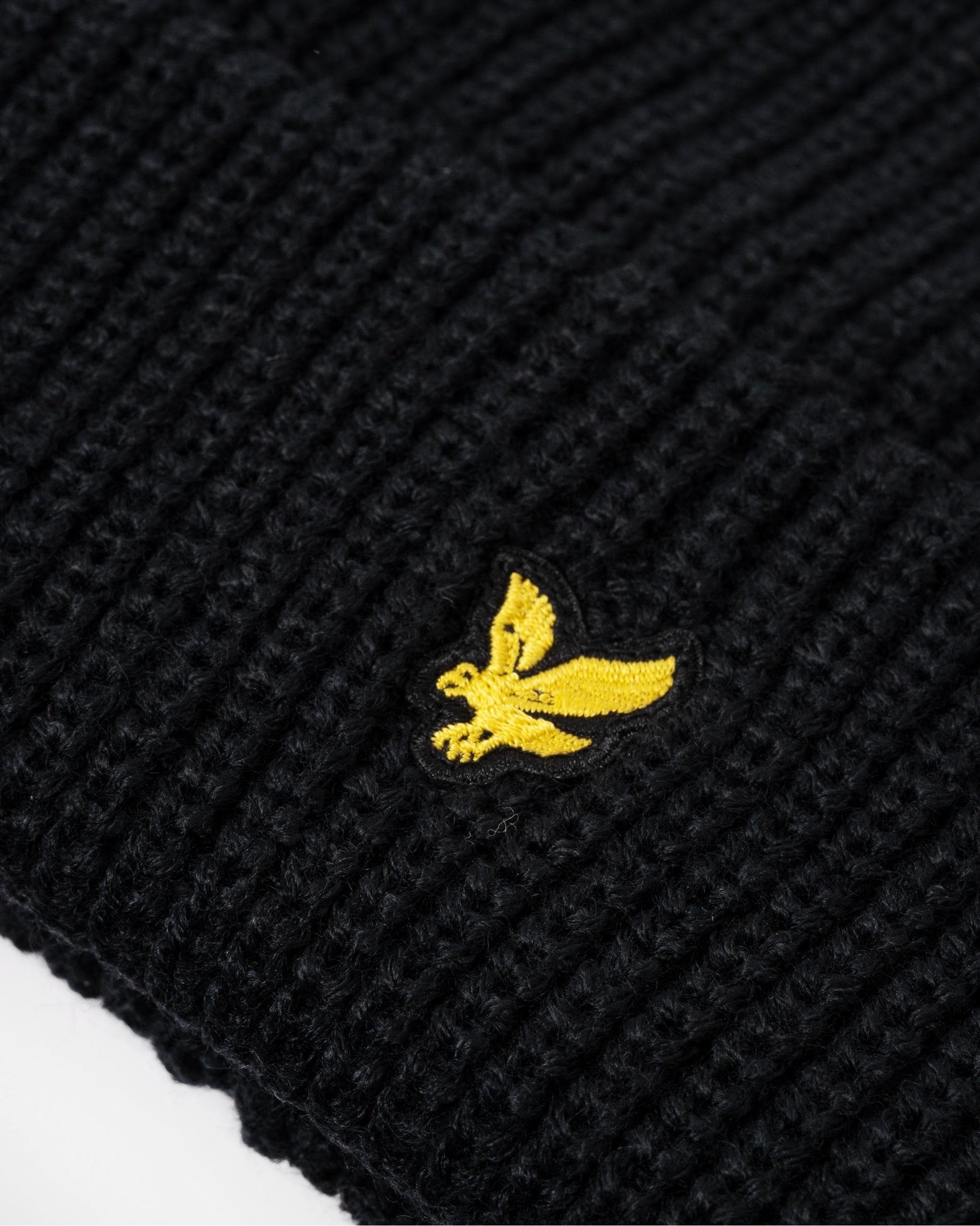 Lyle & Scott Lambswool Mens Ribbed Beanie & Scarf Set