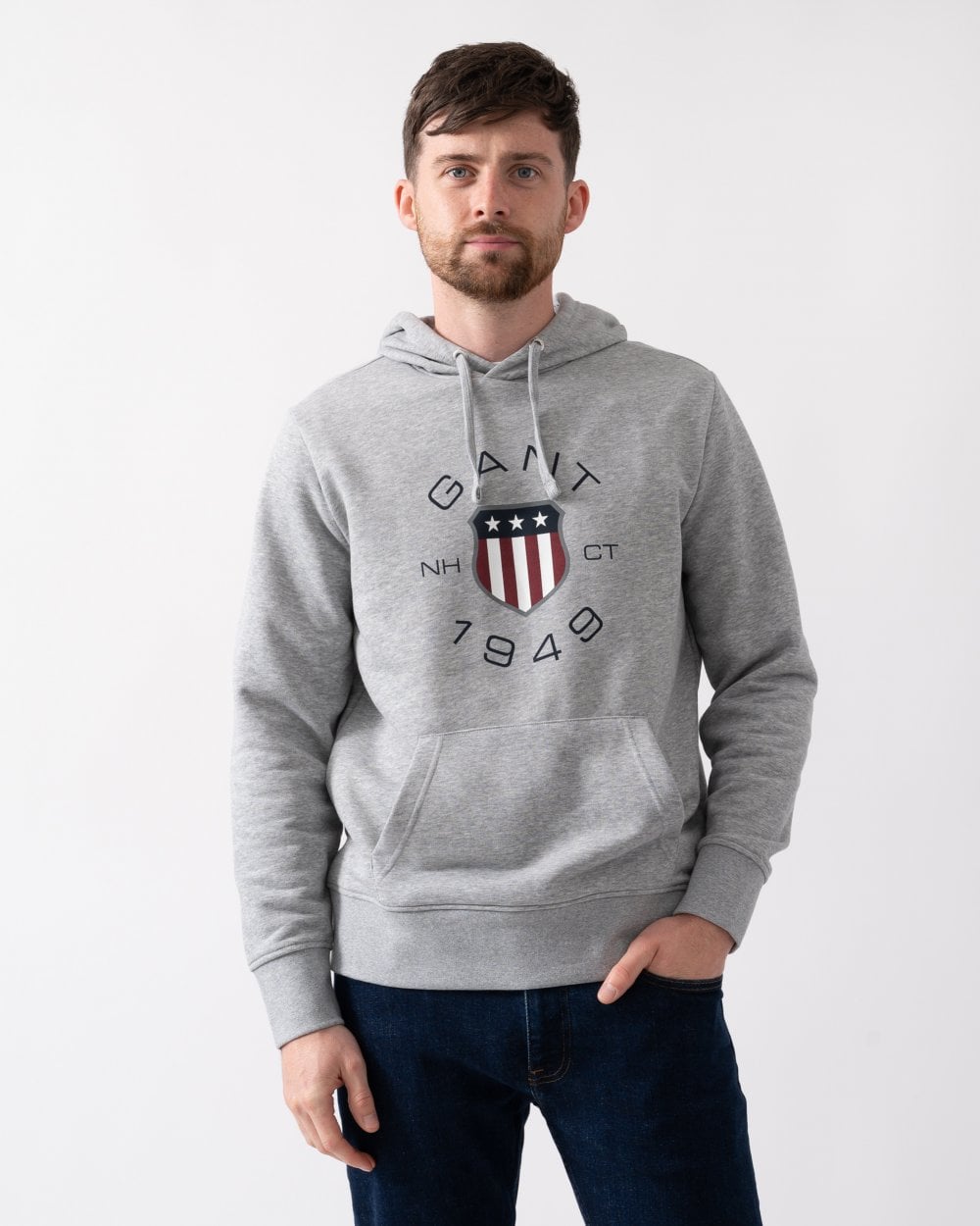 GANT Mens Print Sweat Hoodie