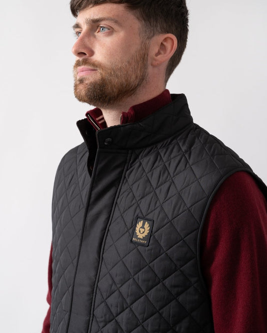 Belstaff Mens Icon Gilet - Black