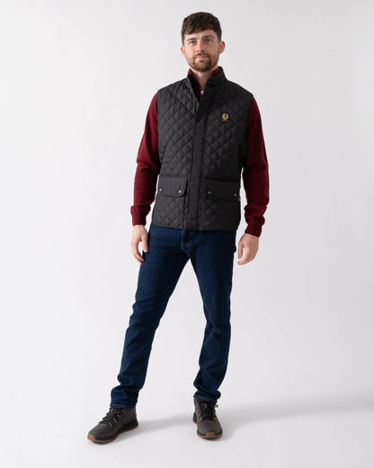 Belstaff Mens Icon Gilet - Black