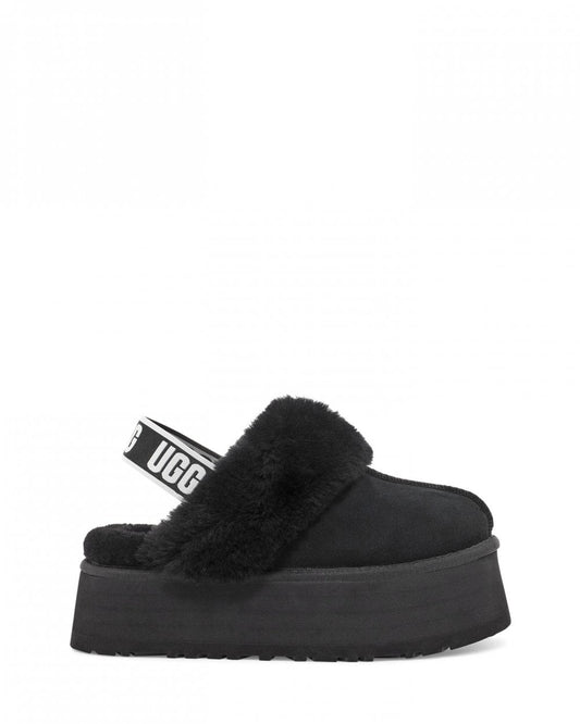 UGG Funkette Womens Platform Slippers - Black