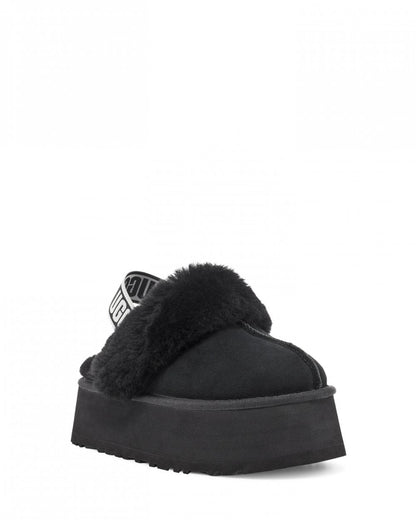 UGG Funkette Womens Platform Slippers - Black