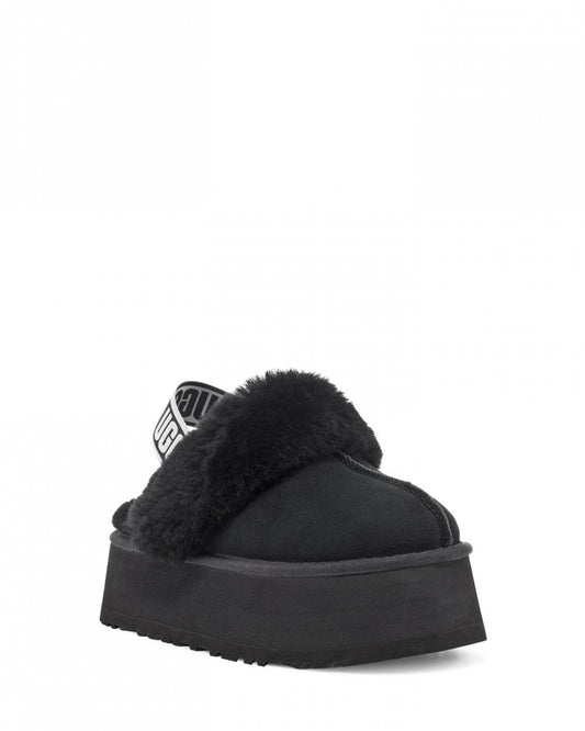 UGG Funkette Womens Platform Slippers - Black