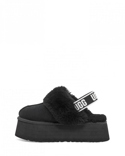 UGG Funkette Womens Platform Slippers - Black