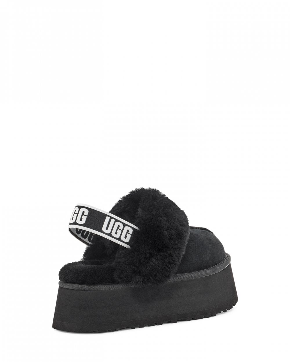 UGG Funkette Womens Platform Slippers - Black