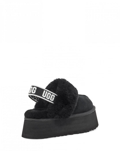 UGG Funkette Womens Platform Slippers - Black