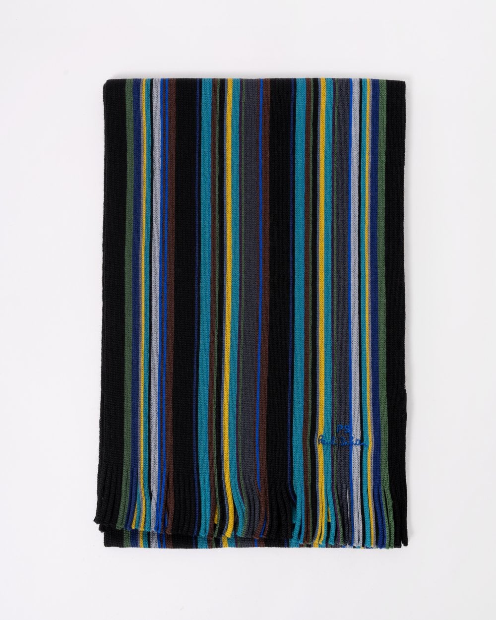 Paul Smith Mens Multicolour Stripe Scarf