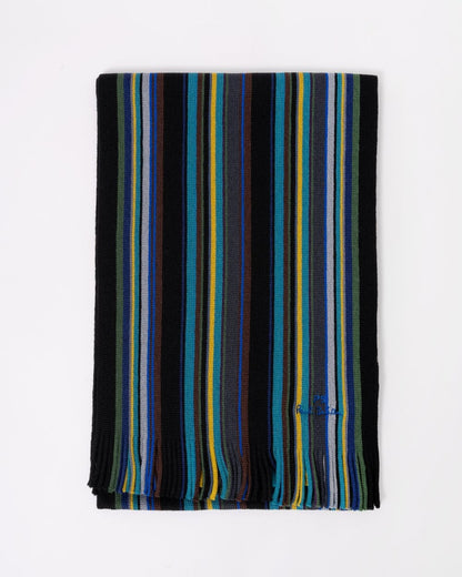 Paul Smith Mens Multicolour Stripe Scarf