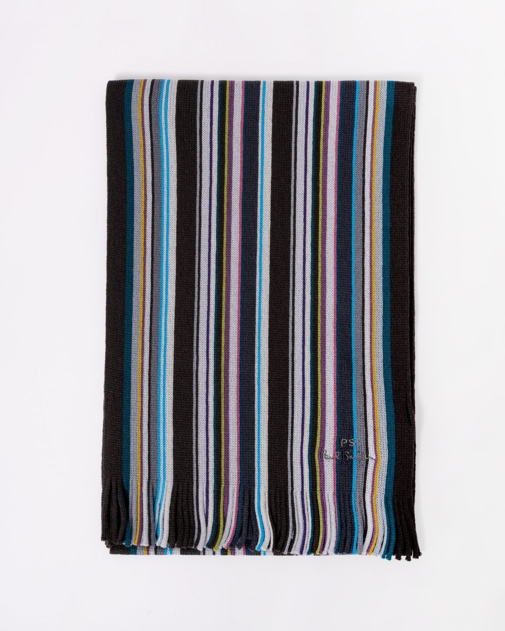 Paul Smith Mens Multicolour Stripe Scarf
