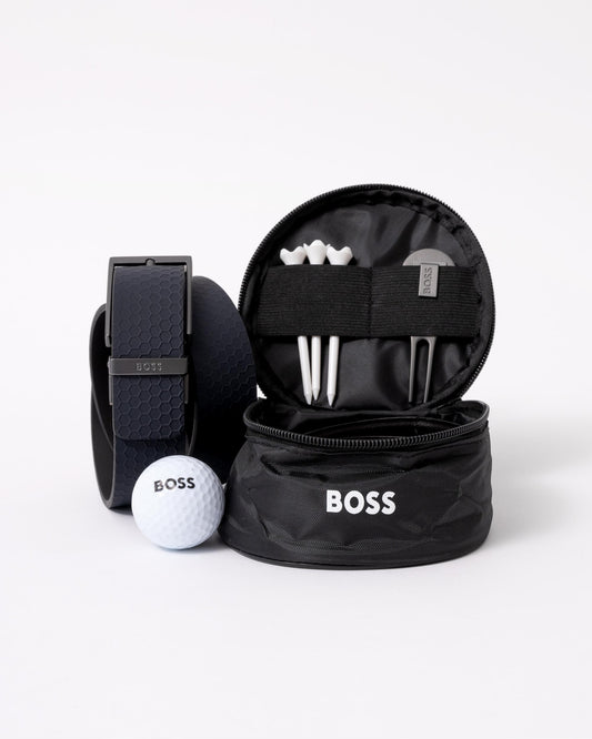 BOSS Orange Mens Reversible Belt and Golf Set