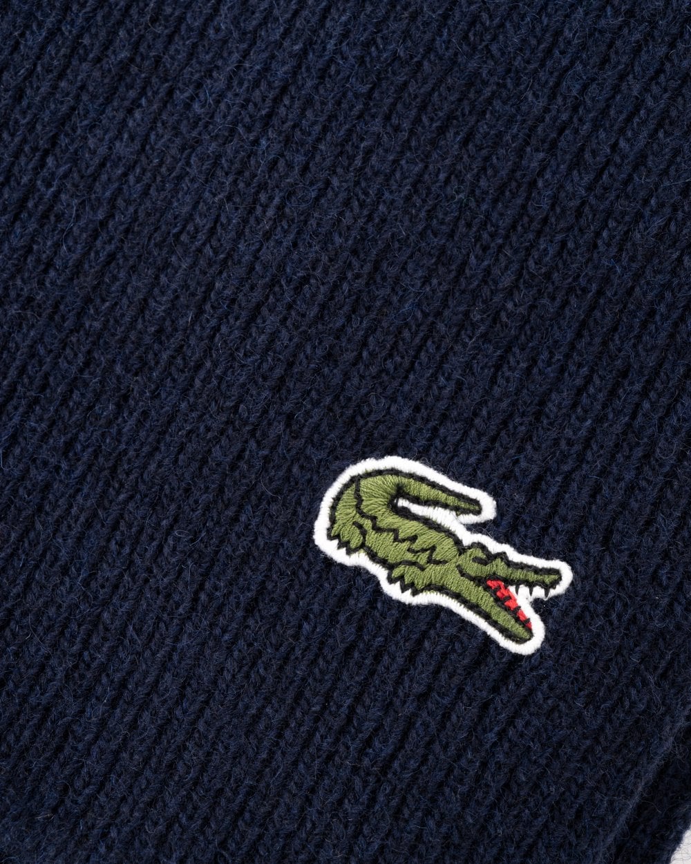 Lacoste Mens Beanie and Scarf Set - Navy Blue 166