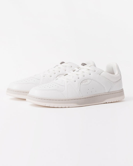 HUGO Hadrian Tenn Mens HUGO Hadrian Tenn Mens Trainers with Tonal Logo Branding - White 100