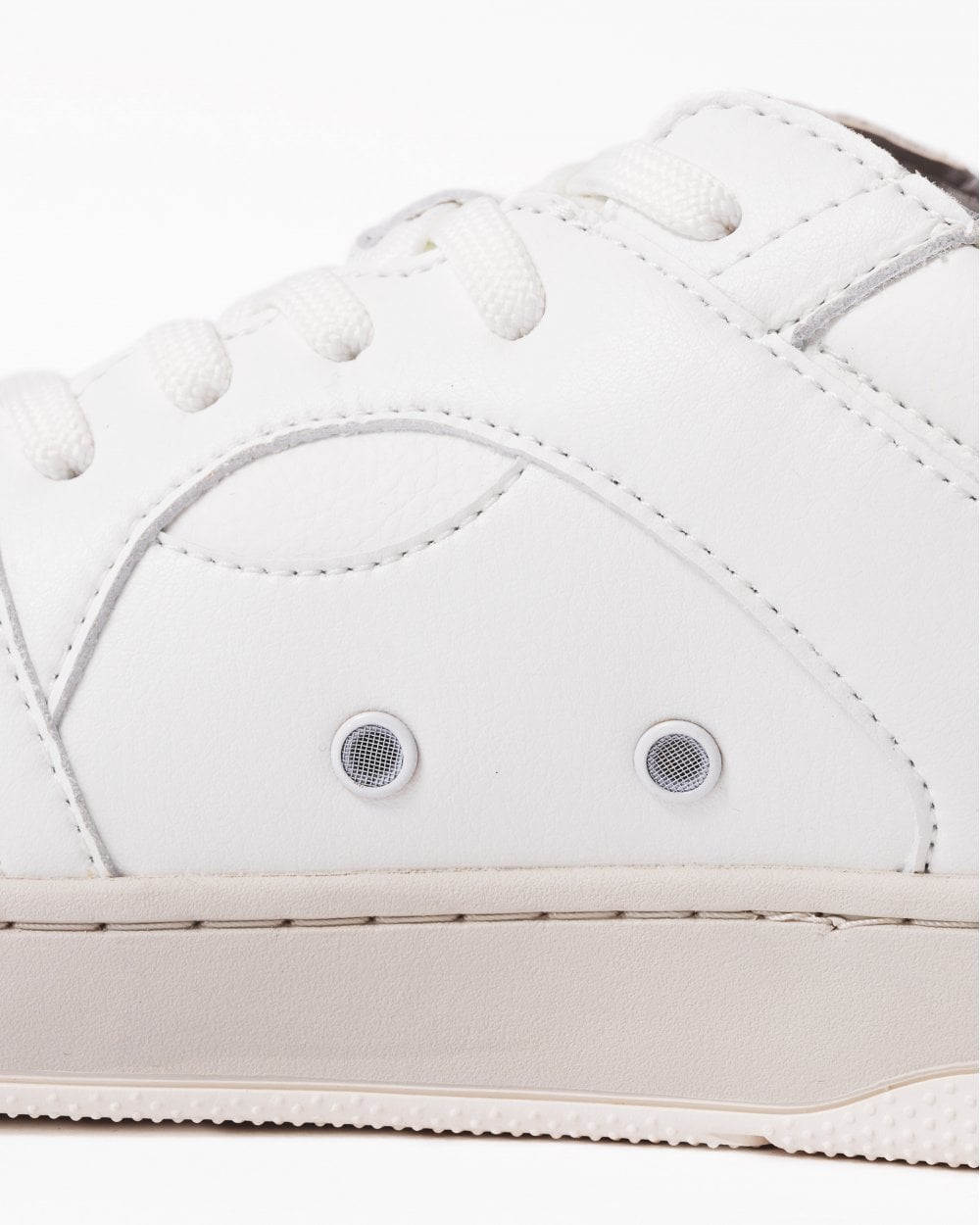 HUGO Hadrian Tenn Mens HUGO Hadrian Tenn Mens Trainers with Tonal Logo Branding - White 100
