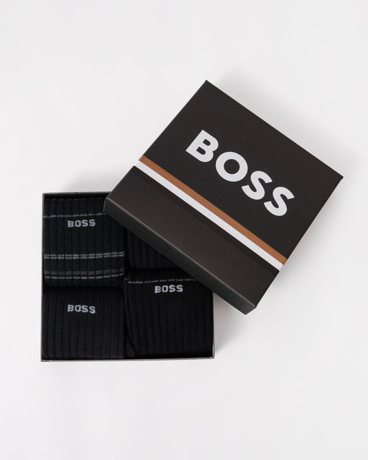 BOSS Orange BOSS Orange 4-Pack Mens Ribbed Socks Gift Set