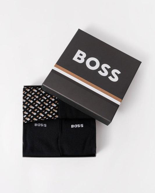 BOSS Orange BOSS Orange Monogram 4-Pack Mens Socks Gift Set