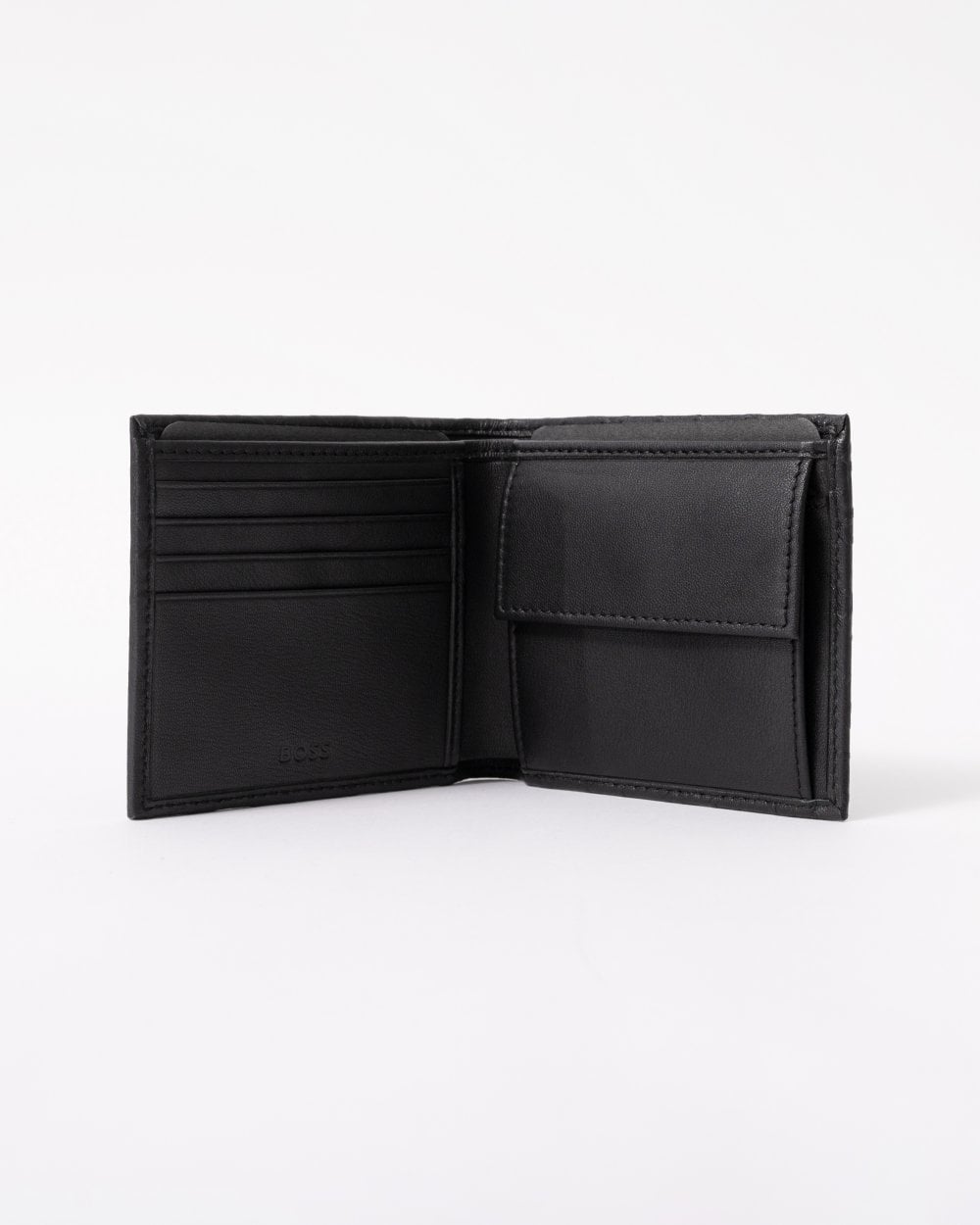 BOSS Orange GB Outline Mens Embossed Wallet and Card Holder Gift Set