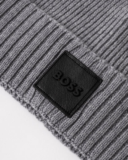 BOSS Orange Flavio Mens Beanie - Silver 041