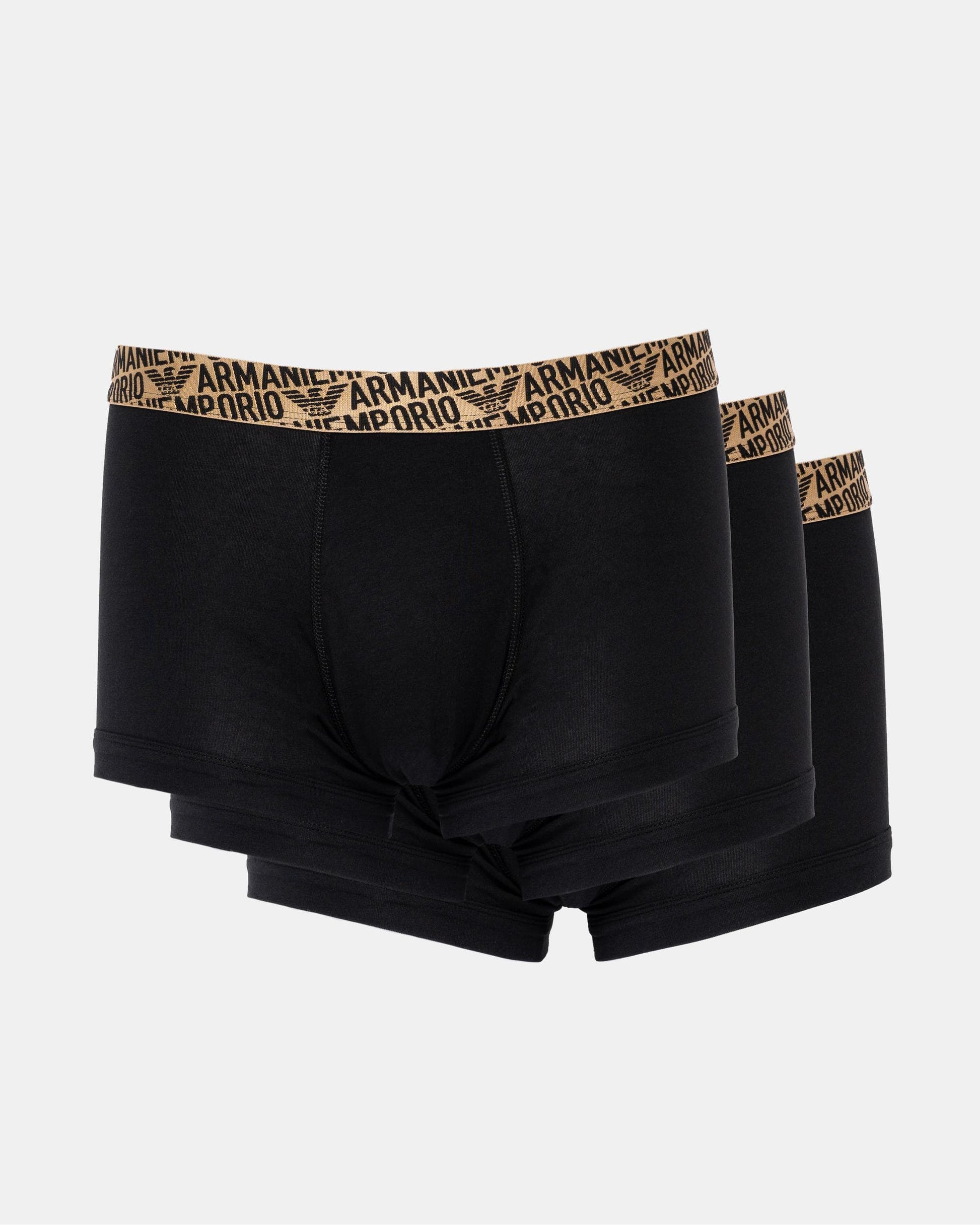 Emporio Armani Emporio Armani Mens 2-Pack Branded Waistband Trunks