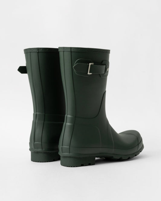 Hunter Original Short Mens Wellies - Dark Olive