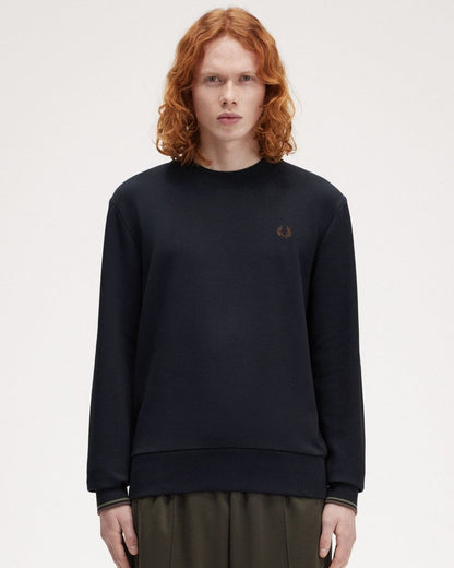 Fred Perry Mens Crew Neck Sweatshirt