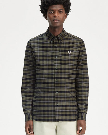 Fred Perry Fred Perry Mens Brushed Oxford Tartan Shirt