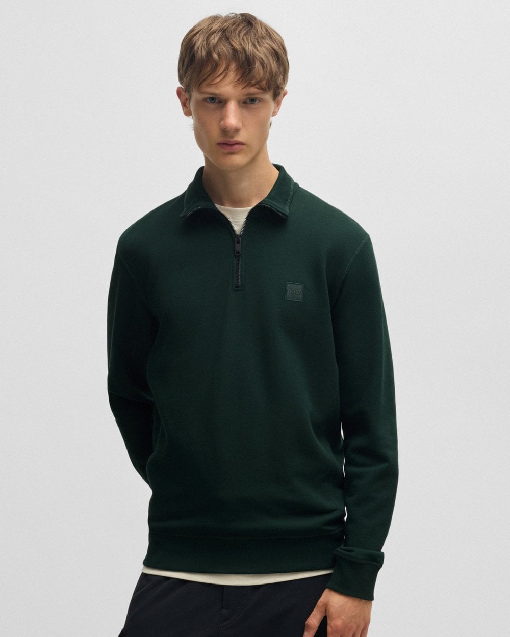 BOSS Orange Zetrust Mens 1/4 Zip Sweatshirt
