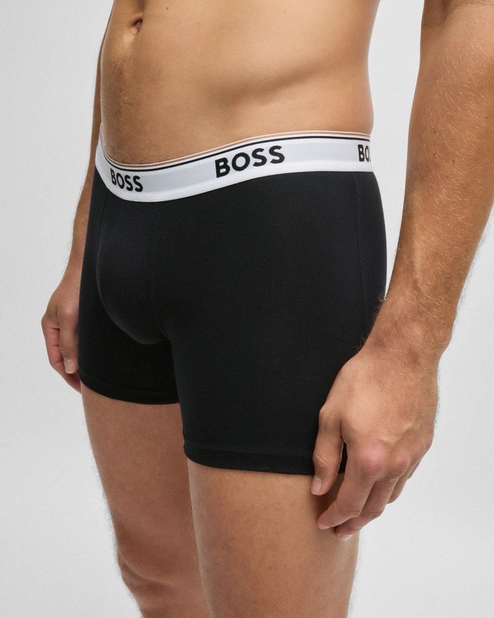 BOSS Orange Power Three Pack Mens Stretch Cotton Boxer Briefs With Logos NOS - Open Miscellaneous 994