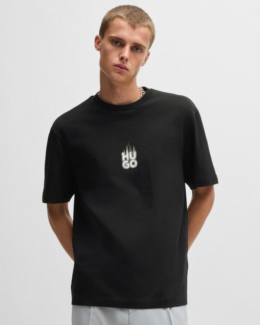 HUGO Dalsar Mens Logo Print T-shirt