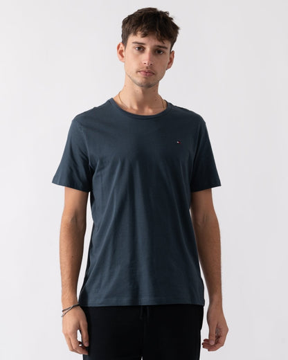 Tommy Hilfiger 3 Pack Mens T-Shirts - Grey Heather/Military Denim/White