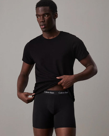 Calvin Klein 3 Pack Mens Crew Neck T-Shirts - Black