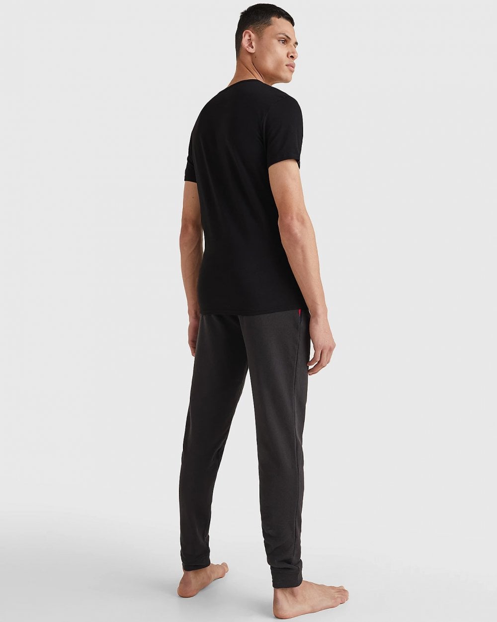 Tommy Hilfiger 3 Pack Essential Mens Stretch T-Shirts - Black/Black/Black